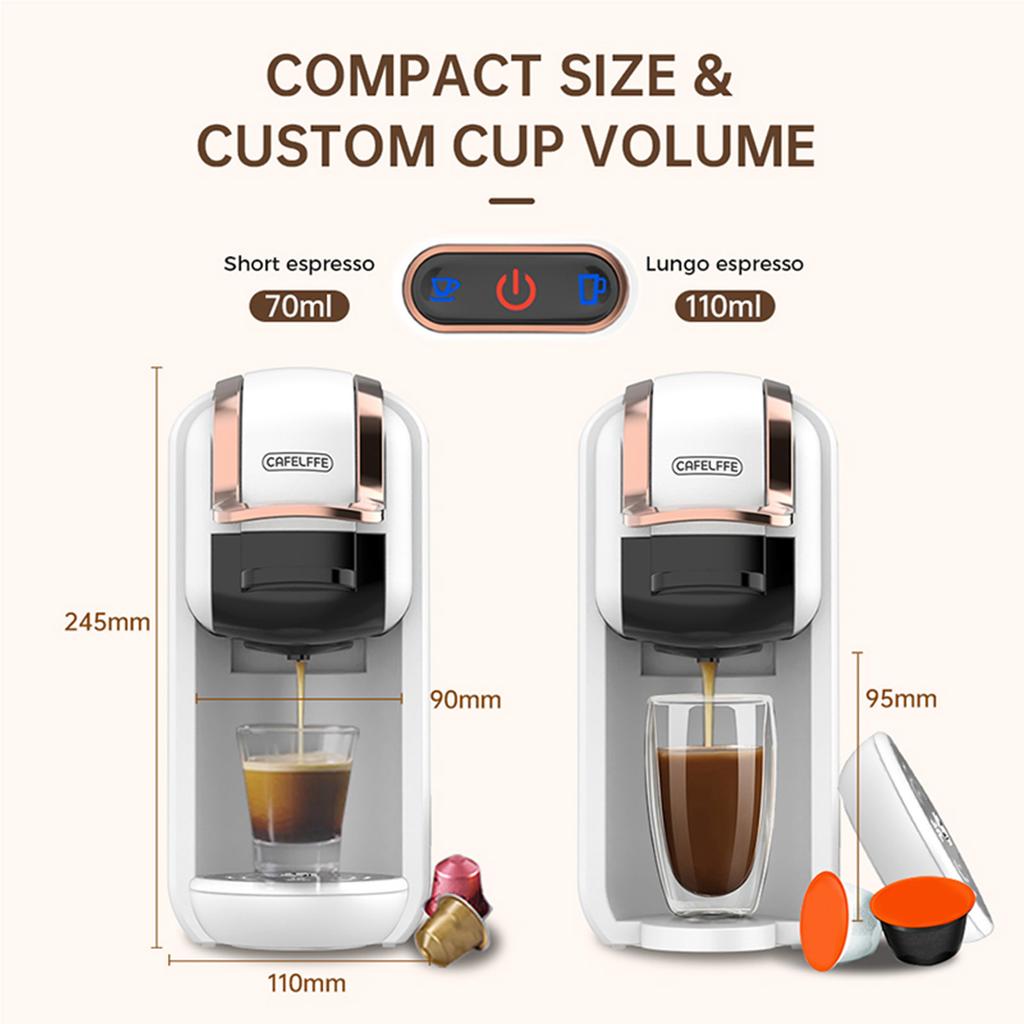 MK-603 4 In 1 Pod Coffee Maker 19Bar 92 Celsius Constant Temperature 20s Fast Cold and Hot Brew Pod Coffee