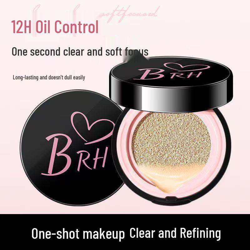 BRH Сияющий Beauty Cushion Тональный крем - Стойкий, Водостойкий, Контроль жирности, Маскирующий, Плотно прилегающий, Не скатывается, Не размазывается BB Крем.