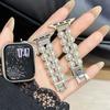 Подходит для Apple Watch iwatchs10 Ремешок Маленькая Ароматная Цепочка из Жемчуга Applewatch98765 Поколение SE Женский