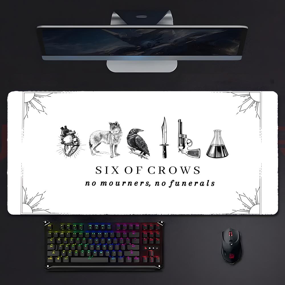 Крутой Захватывающий Шоу SSix Of Crows Коврик для Мыши Большой Игровой Коврик для Мыши С Прошитыми Краями Утолщенный Настольный Коврик для ПК