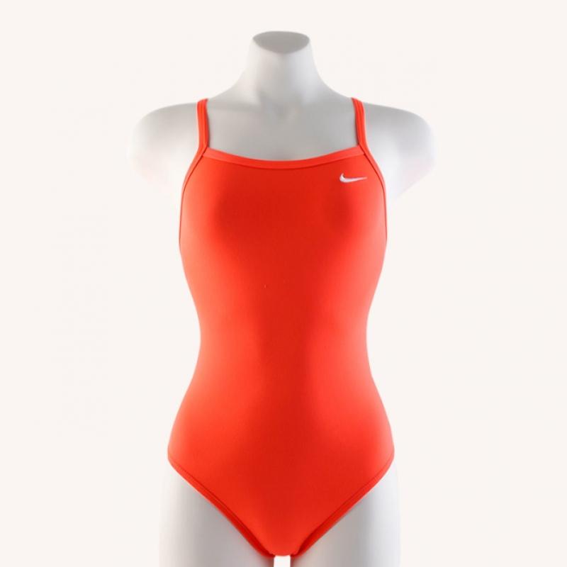 Nike Women S hydraStrong anSwer Solid Racerback SwimSuit Pink Glow neSSa017