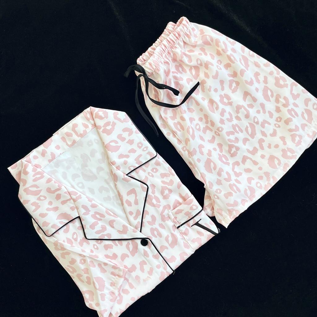 Женский пижамный комплект из атласного шелка, пижама с коротким рукавом, домашняя ночная одежда, пижамы для женщин