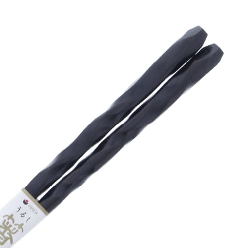 Ishida Japanese Chopsticks, Ebony, Musashi Style, Lacquer, Tip, 23.5cm