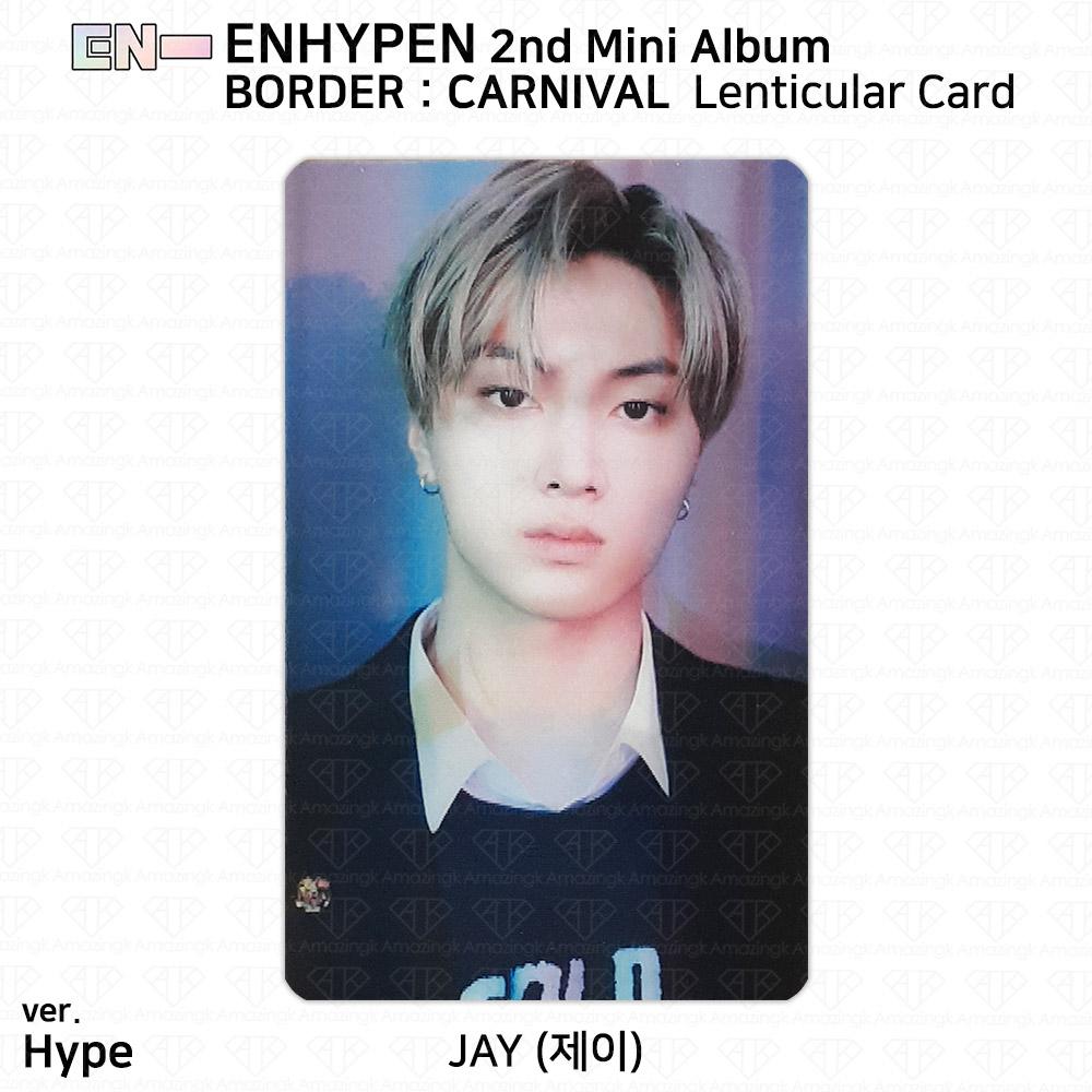 ENHYPEN 2-й мини-альбом Border Carnival, официальная фотокарточка Up Hype Down Ver. KPOP