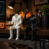 3D Printed Magician Statue Minimalist Desktop Ornaments Tuxedo Man Sculpture  Bookshelf Decor