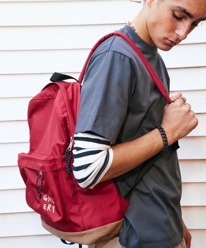 Рюкзак с логотипом 1011 Gallery - Бордовый