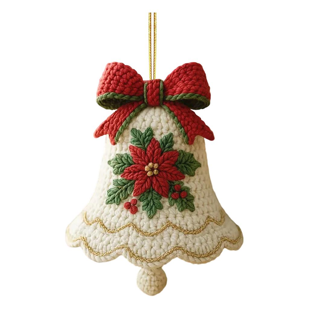 2D Christmas Bell Pendant, Christmas Tree Pendant, Home Decoration, Acrylic Pendant