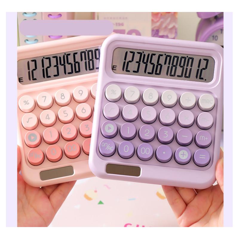 Высококачественный милый большой калькулятор с кнопками разных цветов, идеально подходящий для студентов и экзаменов