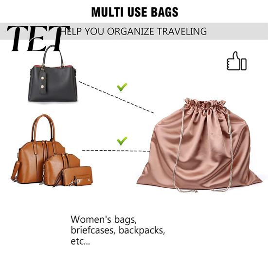 Home Storage Bag for Kitchen Bathroom Dorm Dust Cover Drawstring Bag, Large Capacity Foldable Silk Imitation Jewelry Gift Wrapping Organizer,