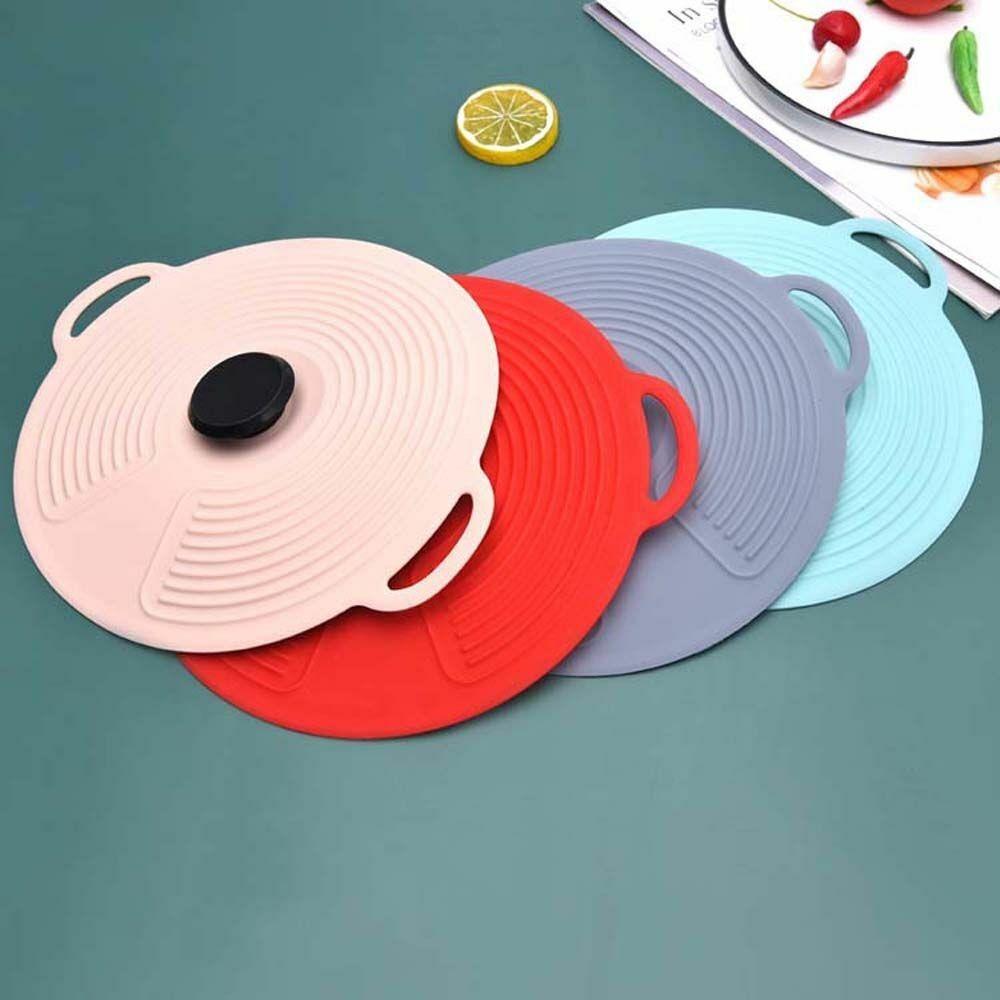Accessories Boil Over Spill Stopper Silicone Pan Pot Lid Cover Cookware Food Fresh Keeping Cover