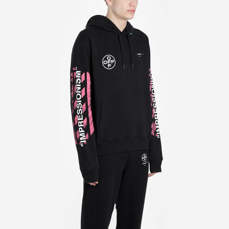 OFF WHITE Толстовка с трафаретным принтом Diag OMBB034R190030151028