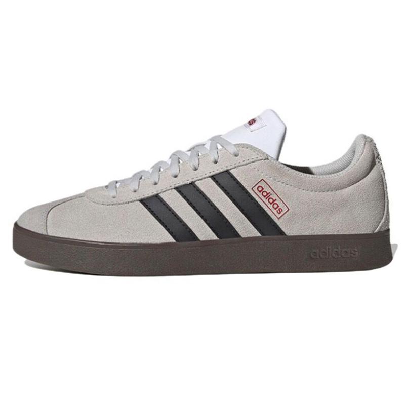 Adidas VL COURT 2.0 Slip Resistant Abrasion Resistant Low top Skateboard Shoes Unisex White Pink HQ1802(Team562--)