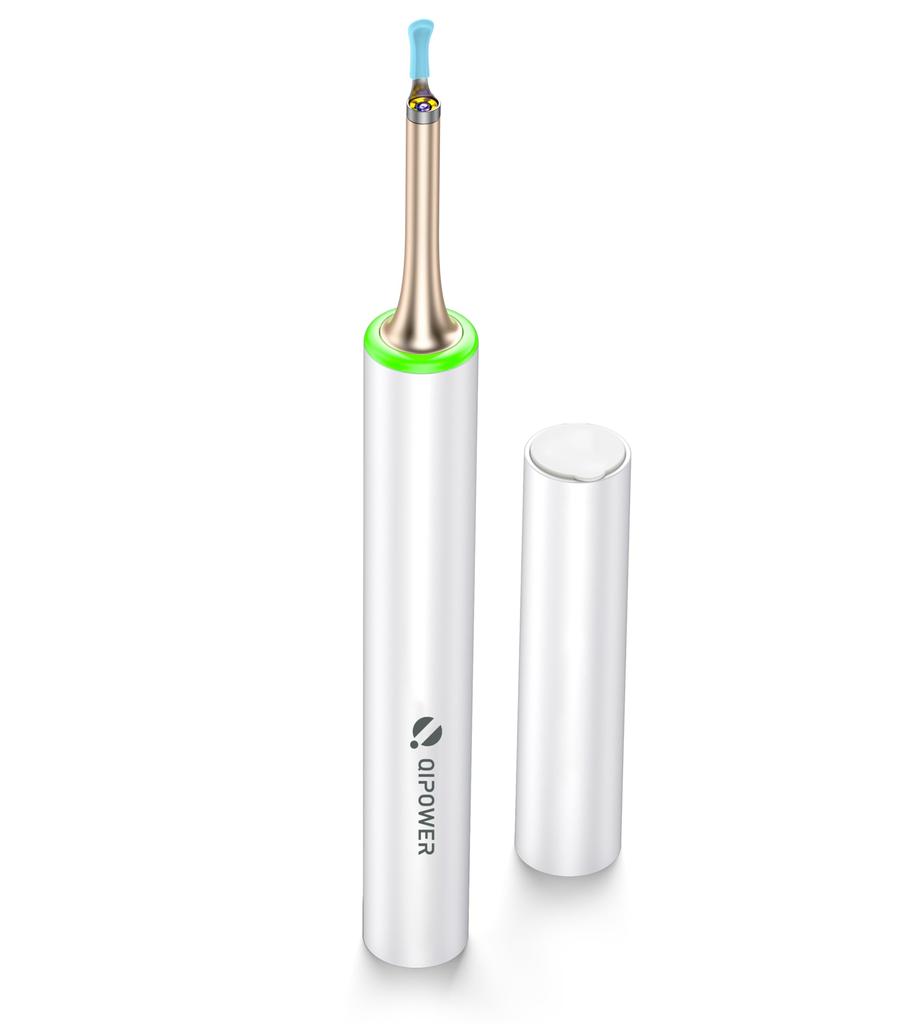 Qipower Умный очиститель ушей Белый Минуты Непрерывный Mazebis QE-15 [Линза IP67/5 Мегапикселей/85 Операция/6-Осевой Гироскоп] IOT-QP-15-WH