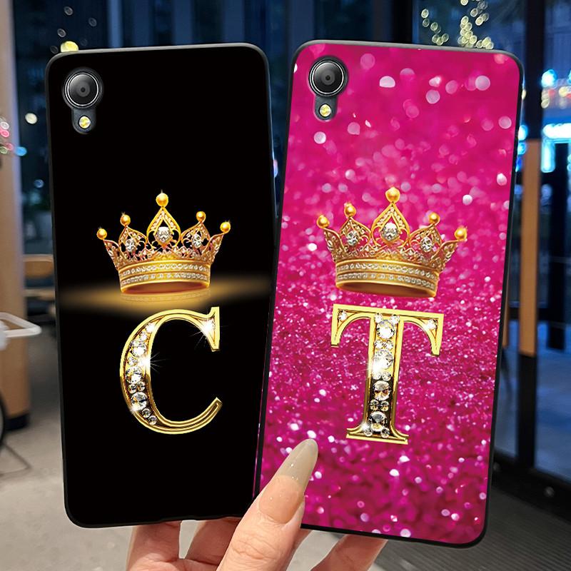 Cute New Design Crown Letter Shockproof Soft Phone Case For Asus ZenFone Live (L1) ZA550KL Bumper Silicone Black Case Cover