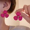 Корейский стиль милые серьги-цветы для женщин 2025 новая мода сладкие серьги-гвоздики женские брико ювелирные изделия красочные серьги