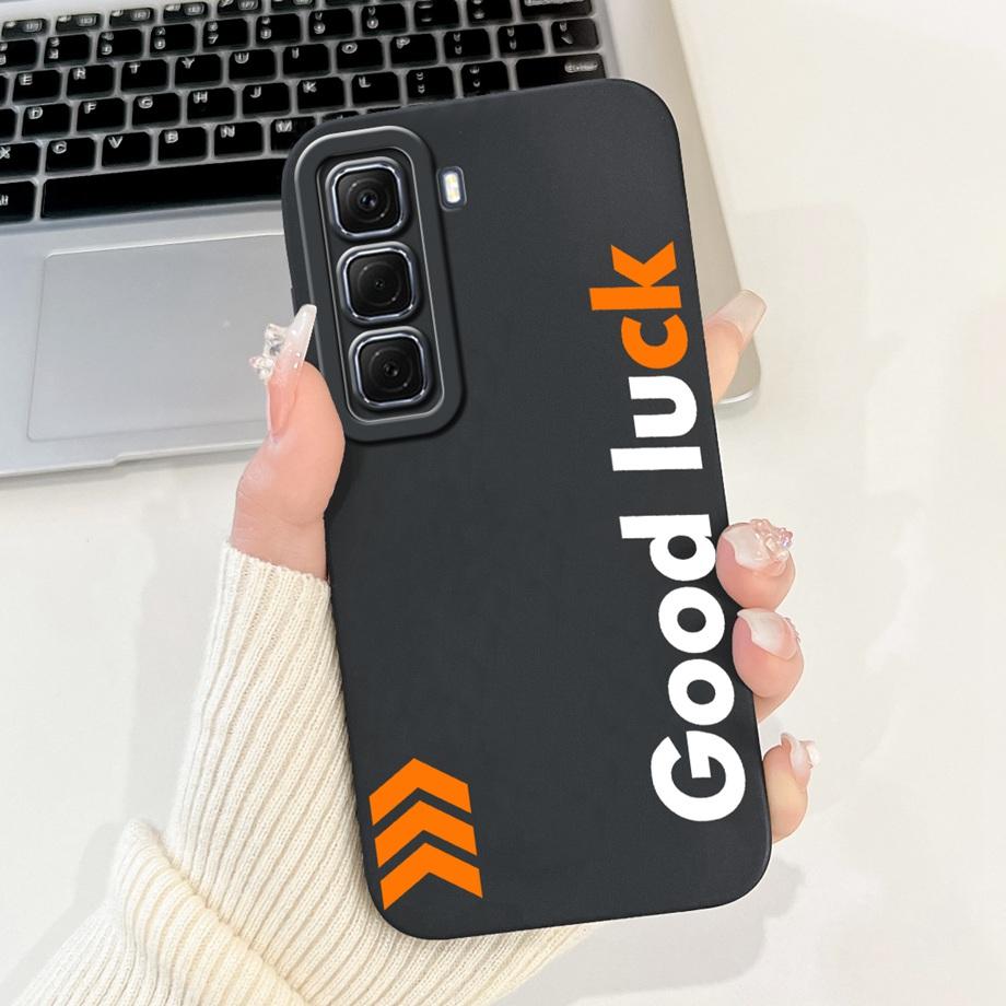 Для Infinix Hot 50 50i 4G X6882 X6531 Чехол Жидкий Силикон Мягкий ТПУ Задняя Крышка Hot50 Hot50i Телефон Funda Готический Черный Ночной Чехол