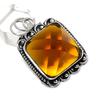 Natural Honey Topaz Gemstone Handmade 925 Sterling Silver Pendant 1.97" N7e74