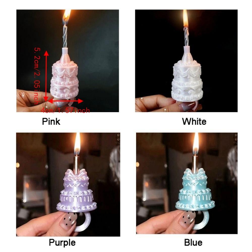 Silk Finish Cake Ring Candle Holder 3D Mini Cake Candle Ring Birthday Candle Ring Cake Topper
