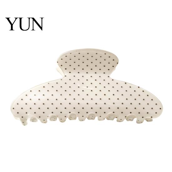 Cute Hair Clips for Daily Commuting Polka Dot Claw Clip Women, Lightweight Acrylic Non-Slip Jaw Clip, Claws Thin Elegant Strong Hold Accessories Updo