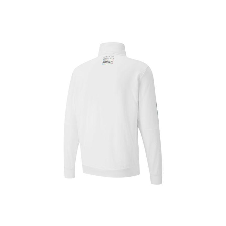 Puma TFS Unity Zip Knit Воротник-стойка Приталенная куртка Мужская Верхняя одежда Белый 599293-02