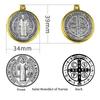 Saint Benedict Medal Pendant Necklace Exorcism Charms Protection From Evil Jewelry Gift