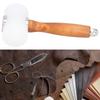 Молоток для резьбы по коже, нейлоновый, самодельный, ручной работы, молоток для кожевенного ремесла, деревянная ручка, инструмент для штамповки(желтый