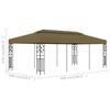 Pavilion 6x3 m Taupe 180 g m²