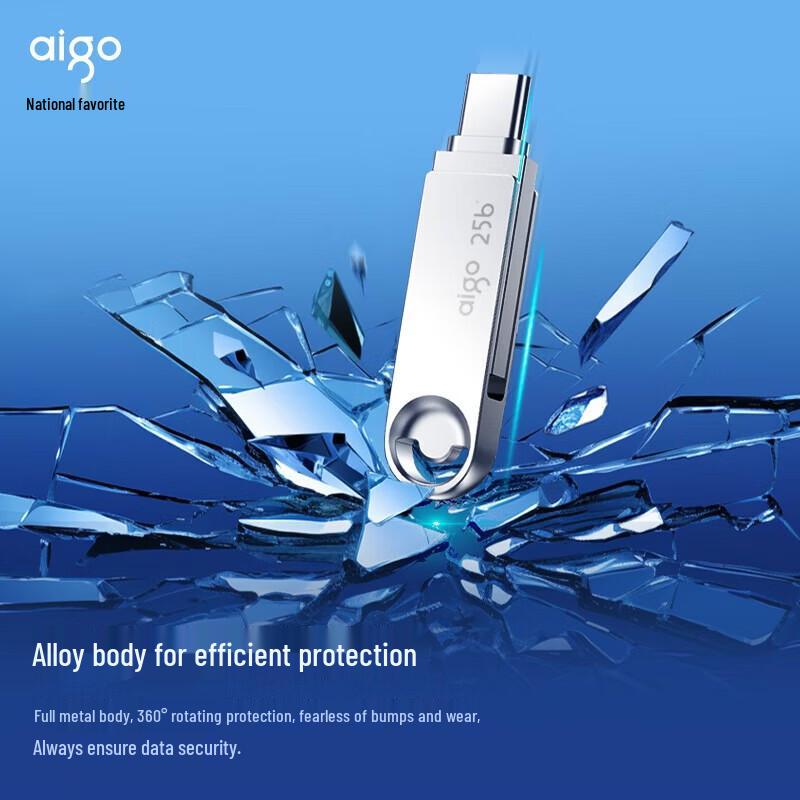 aigo U322 128GB Type-C USB3.2 Dual-Interface USB Flash Drive