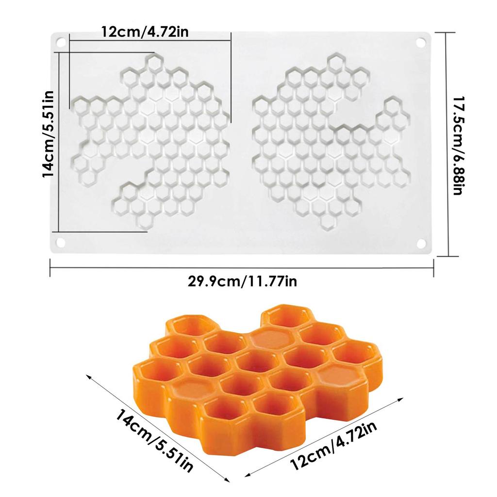 Силиконовые формы для торта Соты Формы для мастики Формы для шоколада Мусс Выпечка Инструменты для выпечки Кекс Десерт Украшение Кухонная посуда для выпечки