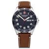 VICTORINOX FIELDFORCE Watch, Stainless Steel Case (316L), Blue Dial, Brown Leather Strap, Gift Item 241848