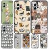 Funny Cute Cats Case For Xiaomi Redmi Note 12 11 10 8 9 Pro 9S 10S 11S 12S Cover For Redmi 12 9C 10C 12C