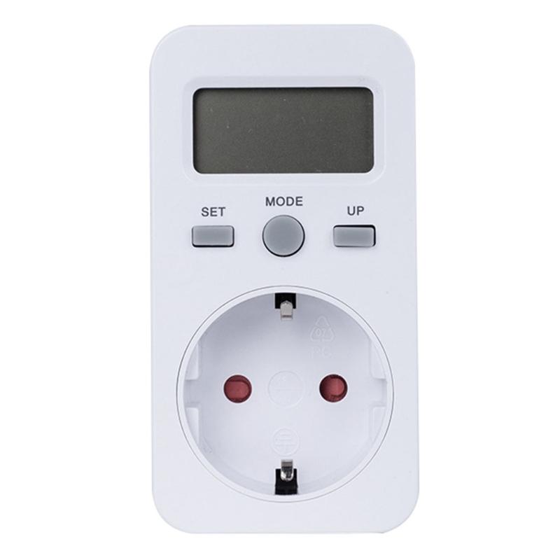 EU Plug Digital Energy Meter Wattmeter for DC Wattmeter Watt Monitor Electricity Consumption Energy Analyzer Measuremen