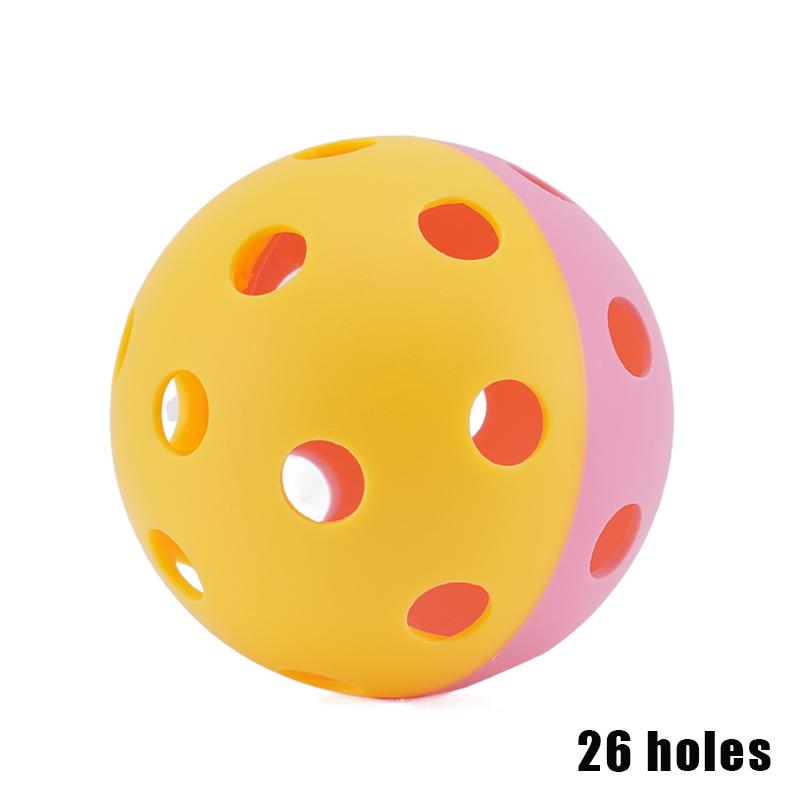 Мячи для пиклбола двухцветные комбинированные для тренировок в помещении/на открытом воздухе Пиклбол Сильная стабильность полета и отскок Спортивный инвентарь для улицы