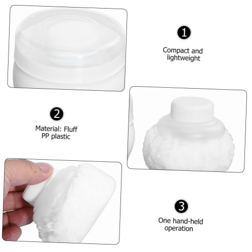 PAMINGONO Набор из 2 портативных пуховок для детей, пуховки для тела для талька после купания, портативные и удобные для переноски, предназначены для дома или