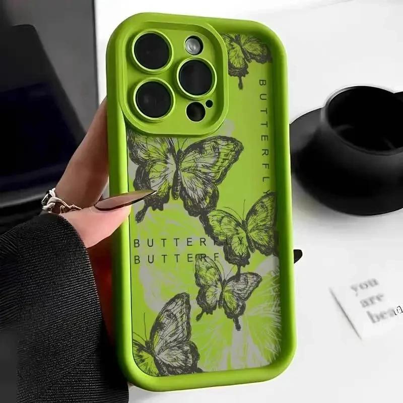 Жидкий силиконовый чехол для iPhone 11 Funda iPhone 15 11 12 13 14 Pro Max XR XSMax 7 8 Plus SE 2020 2022 Защита камеры Мягкая крышка