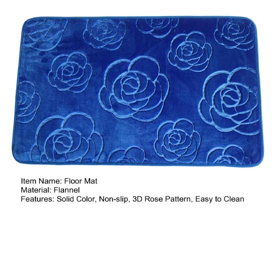 Yousheng нескользящий коврик для ванной комнаты 3D узор розы напольный коврик коралловый бархат однотонный ковер коврик для входной двери дома в помещении