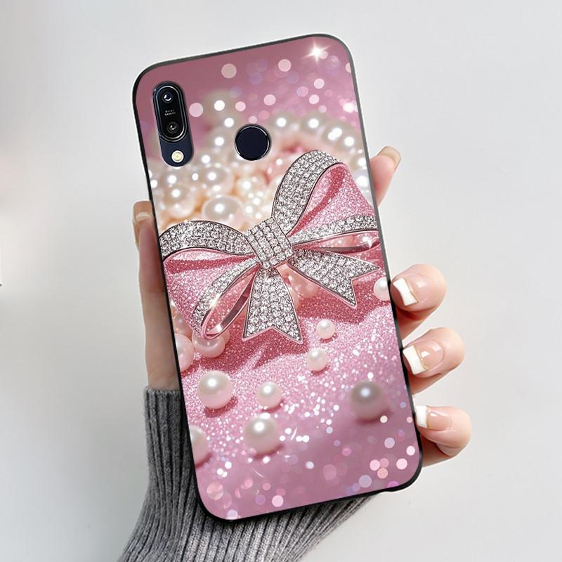 Для Asus Zenfone Max ZB555KL Max Pro ZB601KL ZB602K Чехол Милый Мультяшный Принт Защитный Чехол Мягкий Силикон Черный Корпус Телефона
