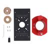 Manual Lifting Base M8 Black Flip Board Router Insert Plate System Kit for Woodworking Milling