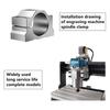 65mm CNC Spindle Motor Clamp Mounting Bracket,Spindle Motor Mount Support with 4pcs Screw, for CNC Router Engraving