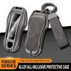 Zinc Alloy Car Remote Key Case Cover Shell Fob for Porsche Panamera Cayenne 971 911 9YA Macan Boxster Keychain Car Accessories