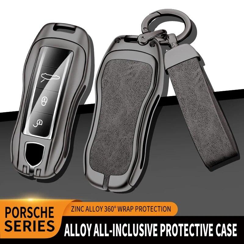 Чехол для дистанционного ключа автомобиля из цинкового сплава, брелок для Porsche Panamera Cayenne 971 911 9YA Macan Boxster, брелок для ключей, автомобильные аксессуары