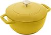 Рисоварка staub Citron M с двумя ручками, литая эмалированная, на 2 чашки, совместимая с IH, японская, Citron "Wanabe 18 см" [Авторизованный продукт] Wa-NABE Z1029-299