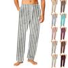 Men's Drawstring Pocket Flannel Pants Homewear Sleep Pants