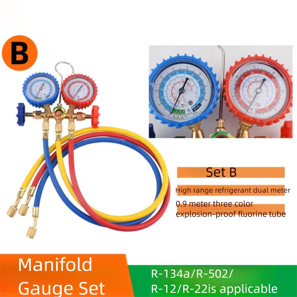 3 Way R410A Manifold Gauge Set  for R410a R22 R134a R404a Refrigerant