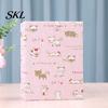Transparent Inner Bag Photo Album Mini Printed Fabric Slip-In Album, Portable Floral Print Scrapbook with Sleeve Pages, Lightweight Cover Pocket