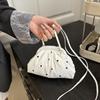 Женская яркая цветочная маленькая сумка через плечо Летняя минималистичная плиссированная сумка-ракушка Кроссбоди для ежедневных поездок на работу и повседневных выходов AVE