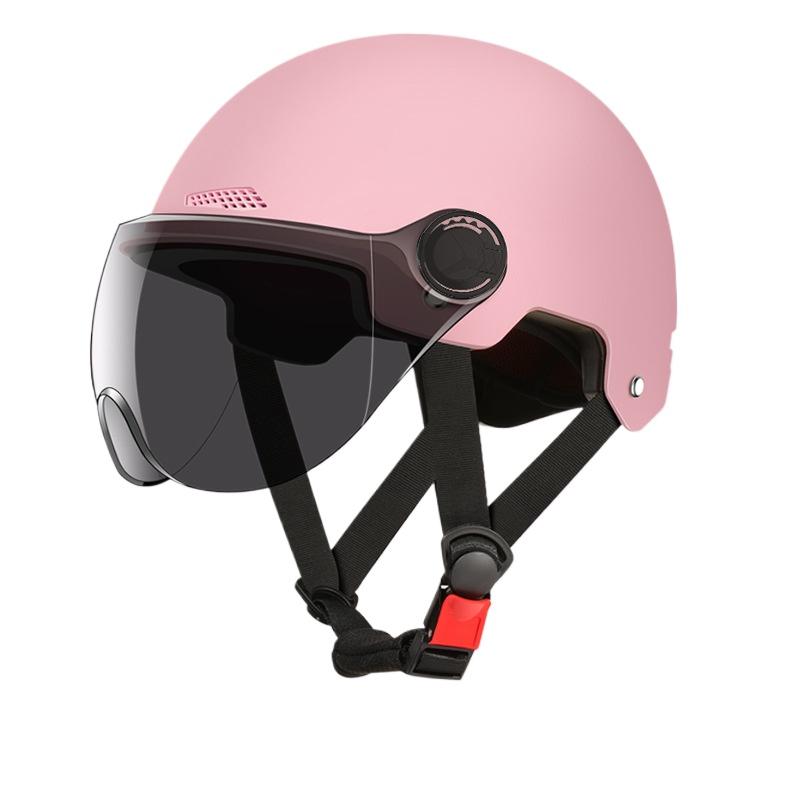 Шлем Электромобиль Женский и Мужской Мотоциклетный Аккумуляторный Автомобиль Полушлем Летняя Защита от Солнца Полный Шлем Оптом Езда Дышащий и Легкий