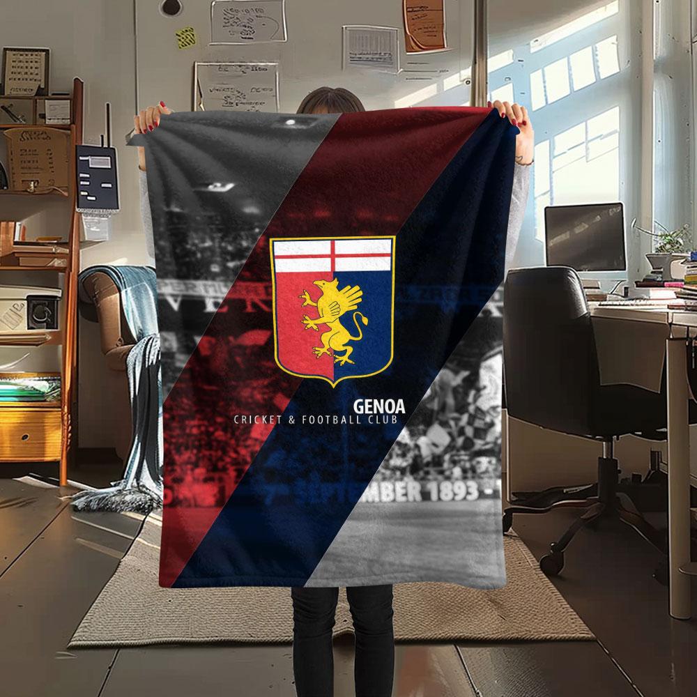 Genoa C.F.C Blanket, High quality Comfortable for All Seasons, Home Decor, Warmth and Comfort