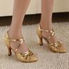 Ladies High Heel Latin Shoes 6cm Women Bling Shoes Ballroom Dancing Shoes