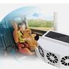 Summer solar-powered dual-fan car window windshield car ventilation outlet ventilation cooling air conditioning exhaust